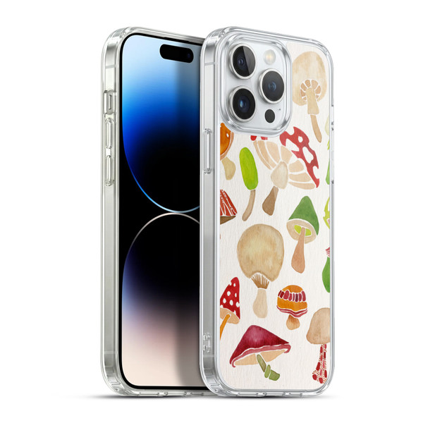 Cat Coquillette Nature Mushrooms Soft Gel Case for Apple iPhone 13 Pro Max & MagSafe