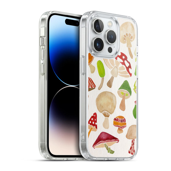 Cat Coquillette Nature Mushrooms Soft Gel Case for Apple iPhone 13 Pro & MagSafe