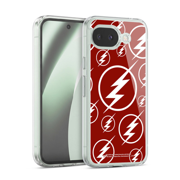 The Flash TV Series Logos Pattern Soft Gel Case for Google Pixel 10a