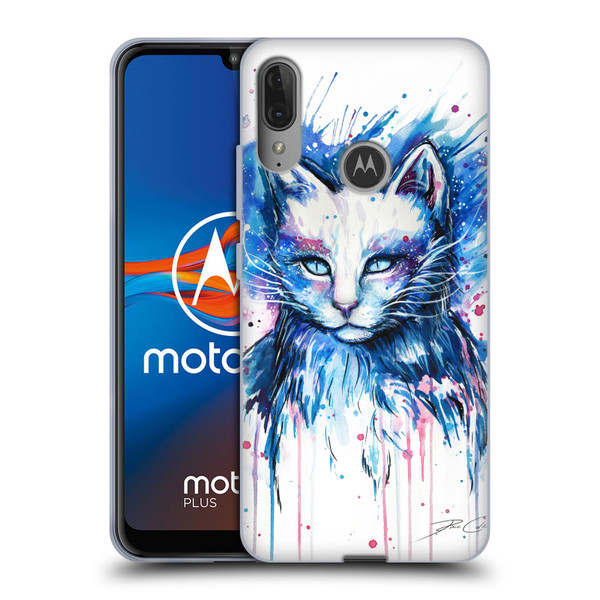 Pixie Cold Cats Space Soft Gel Case for Motorola Moto E6 Plus