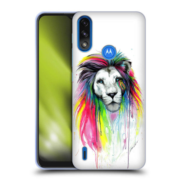 Pixie Cold Cats Rainbow Mane Soft Gel Case for Motorola Moto E7 Power / Moto E7i Power