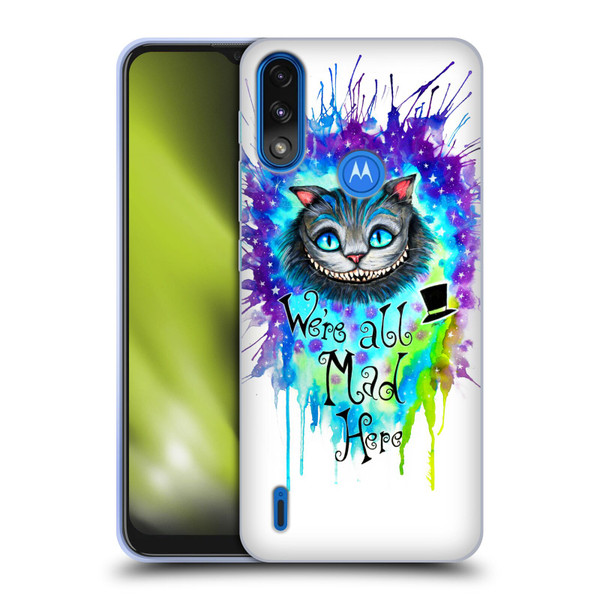 Pixie Cold Cats We Are All Mad Here Soft Gel Case for Motorola Moto E7 Power / Moto E7i Power
