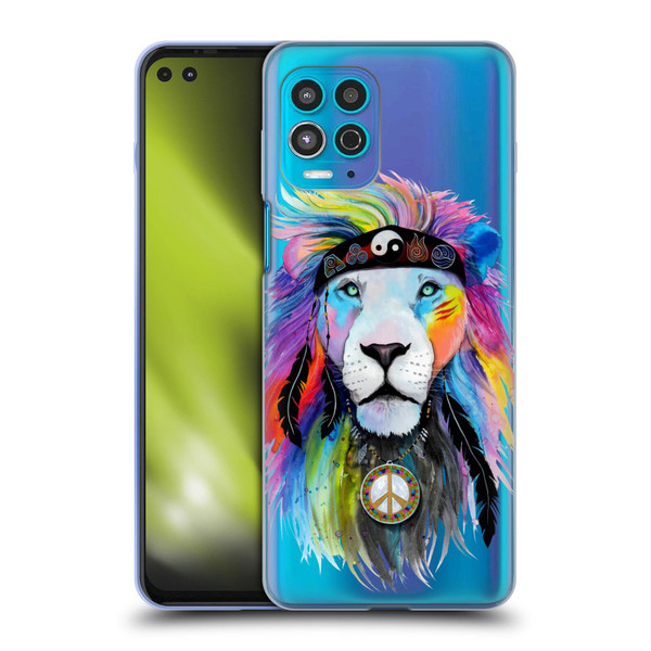 Pixie Cold Cats Hippy Lion Soft Gel Case for Motorola Moto G100