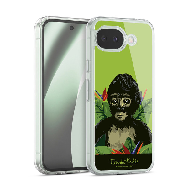 Frida Kahlo Tropical Monkey Soft Gel Case for Google Pixel 10a