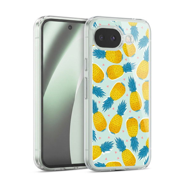 Head Case Designs Fruit Prints Pineapple Soft Gel Case for Google Pixel 10a