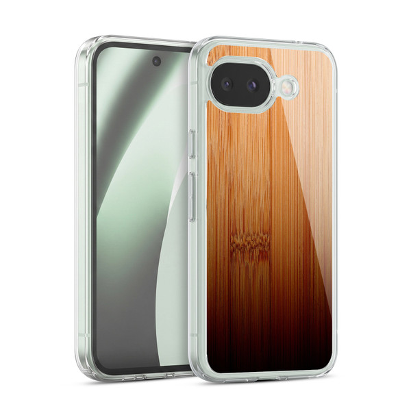 PLdesign Wood Prints Bamboo Burnt Ombre Soft Gel Case for Google Pixel 10a