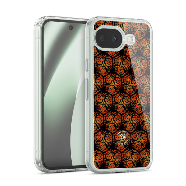 Anne Stokes Fire Tribal Triple Dragon Pattern Soft Gel Case for Google Pixel 10a