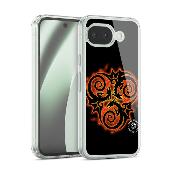 Anne Stokes Fire Tribal Triple Dragon Soft Gel Case for Google Pixel 10a