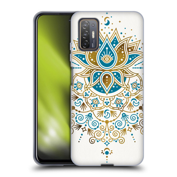 Cat Coquillette Patterns 6 Lotus Bloom Mandala 4 Soft Gel Case for HTC Desire 21 Pro 5G