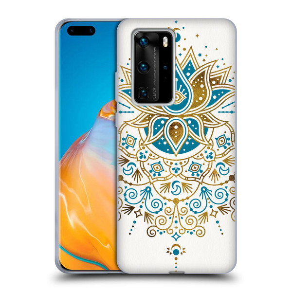 Cat Coquillette Patterns 6 Lotus Bloom Mandala 4 Soft Gel Case for Huawei P40 Pro / P40 Pro Plus 5G