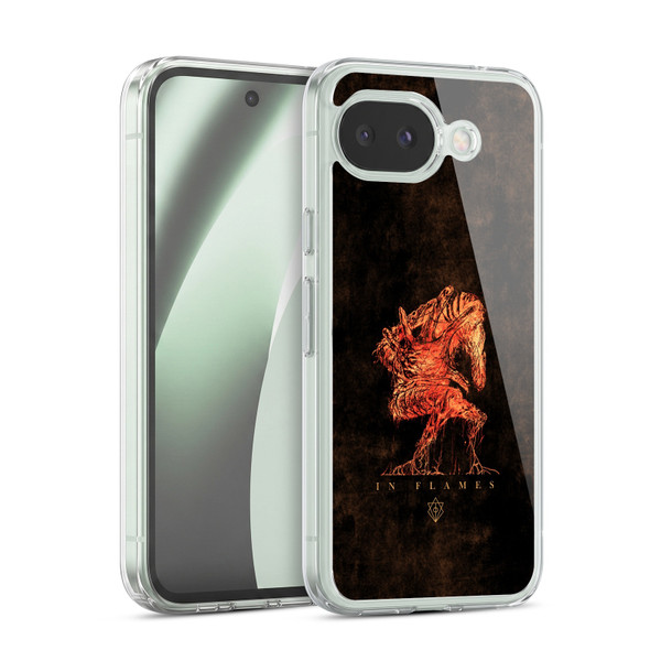 In Flames Metal Grunge Creature Soft Gel Case for Google Pixel 10a