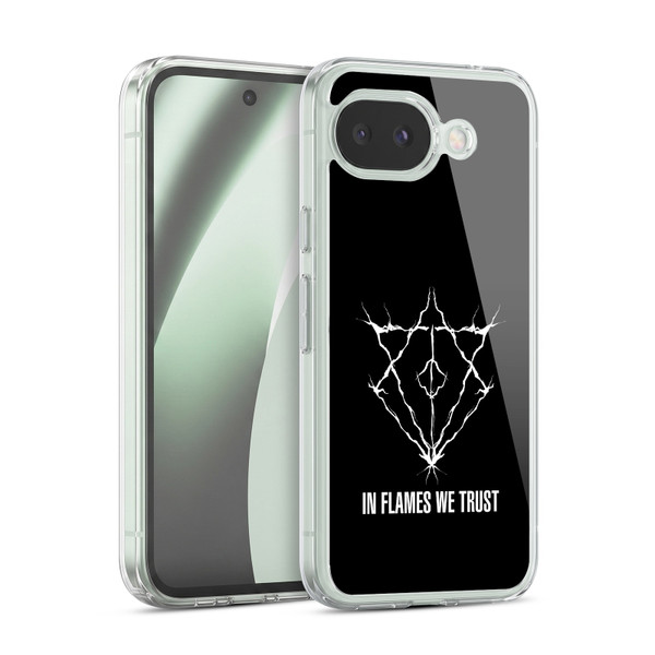 In Flames Metal Grunge Jesterhead Logo Soft Gel Case for Google Pixel 10a