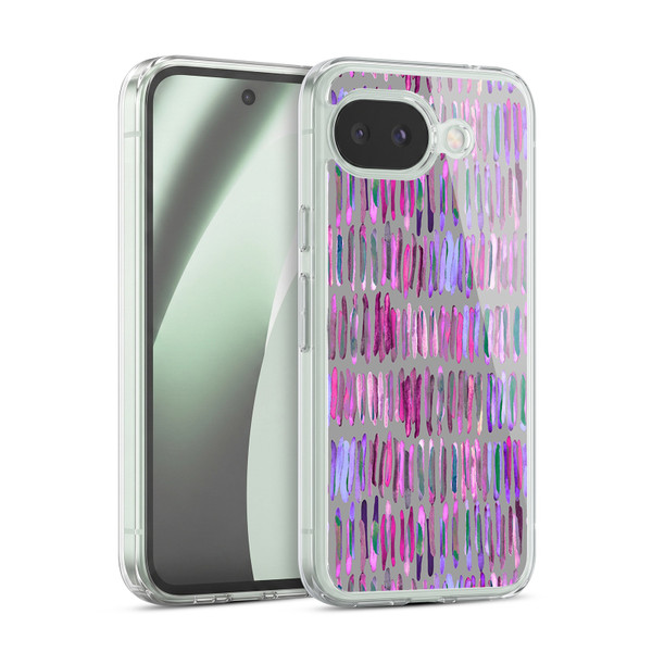 Micklyn Le Feuvre Patterns Messy Watercolour Stripes Soft Gel Case for Google Pixel 10a