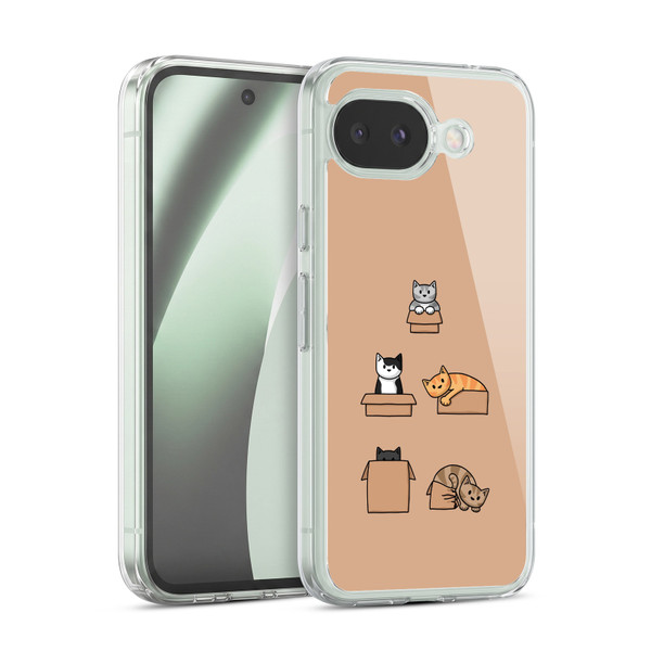 Beth Wilson Doodle Cats 2 Boxes Soft Gel Case for Google Pixel 10a