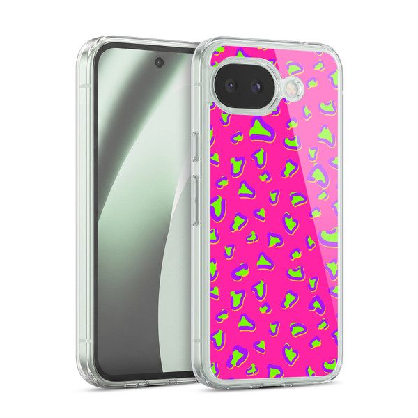 Head Case Designs Neon Prints Leopard Soft Gel Case for Google Pixel 10a