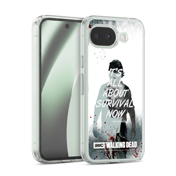 AMC The Walking Dead Quotes Rick Survival Soft Gel Case for Google Pixel 10a