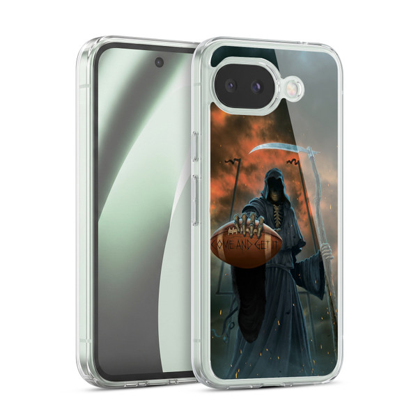 Vincent Hie Skulls Come And Get It Soft Gel Case for Google Pixel 10a