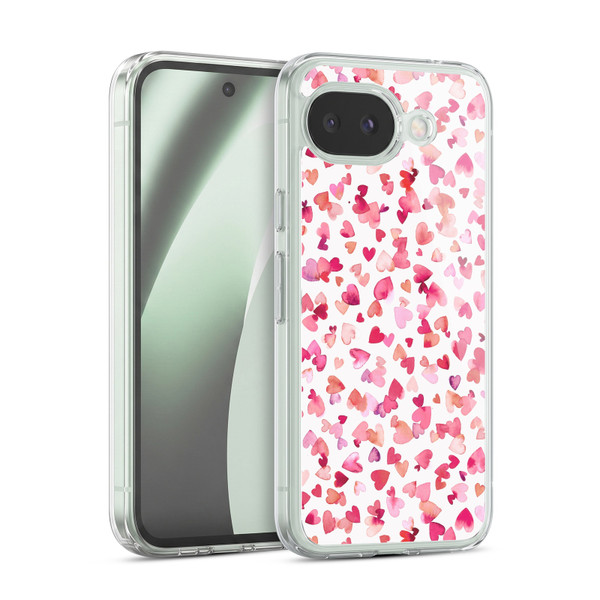 Ninola Mix Patterns Red Hearts Soft Gel Case for Google Pixel 10a