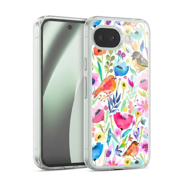 Ninola Summer Patterns Whimsical Birds Soft Gel Case for Google Pixel 10a