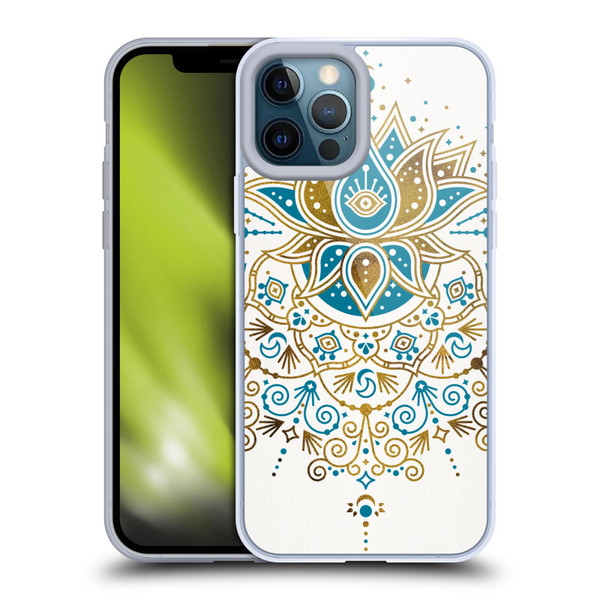 Cat Coquillette Patterns 6 Lotus Bloom Mandala 4 Soft Gel Case for Apple iPhone 12 Pro Max