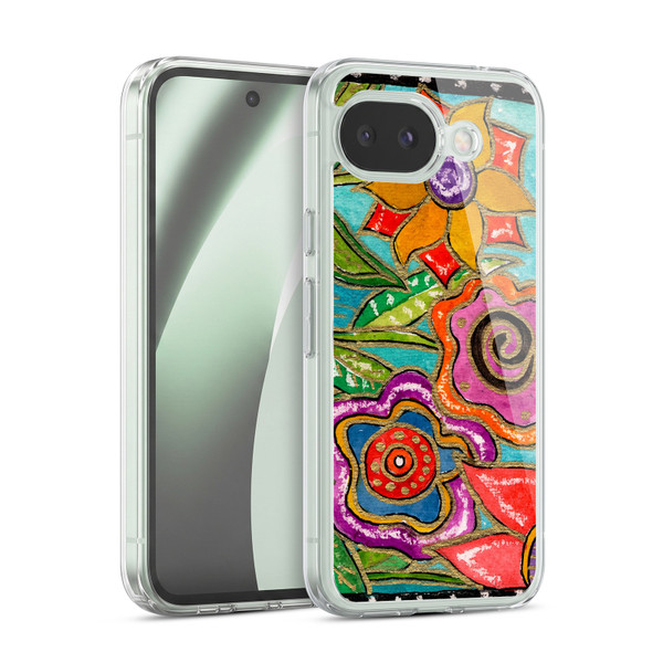 Wyanne Nature Funky Flower Garden Soft Gel Case for Google Pixel 10a