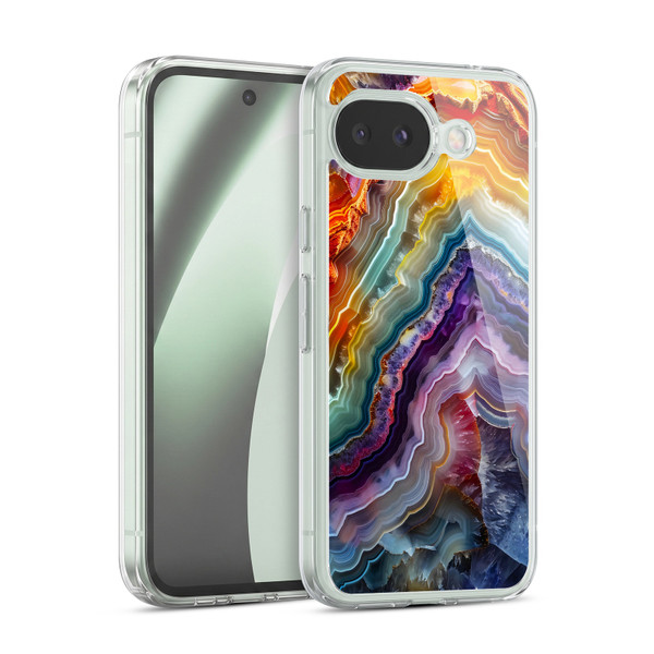 Haroulita Agates Stripes Soft Gel Case for Google Pixel 10a