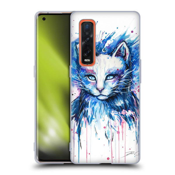 Pixie Cold Cats Space Soft Gel Case for OPPO Find X2 Pro 5G