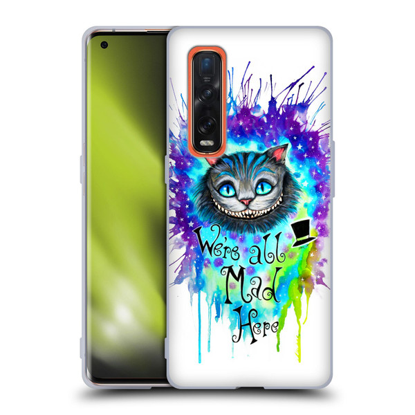 Pixie Cold Cats We Are All Mad Here Soft Gel Case for OPPO Find X2 Pro 5G