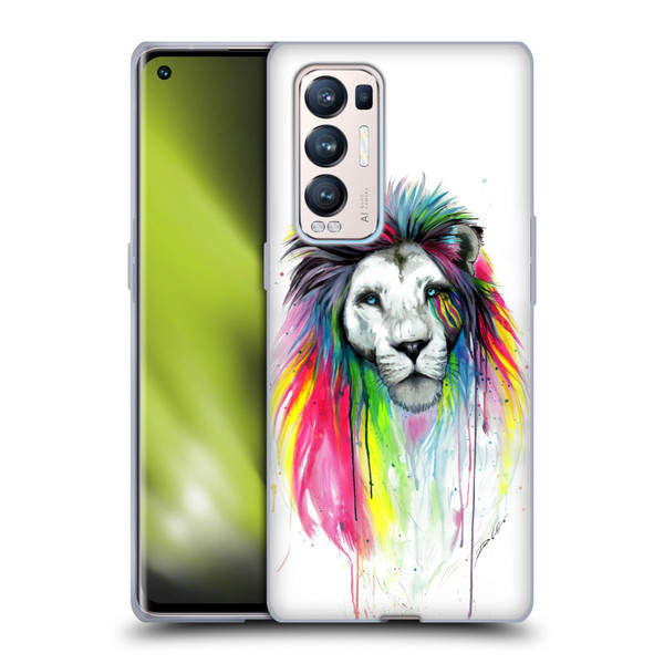 Pixie Cold Cats Rainbow Mane Soft Gel Case for OPPO Find X3 Neo / Reno5 Pro+ 5G
