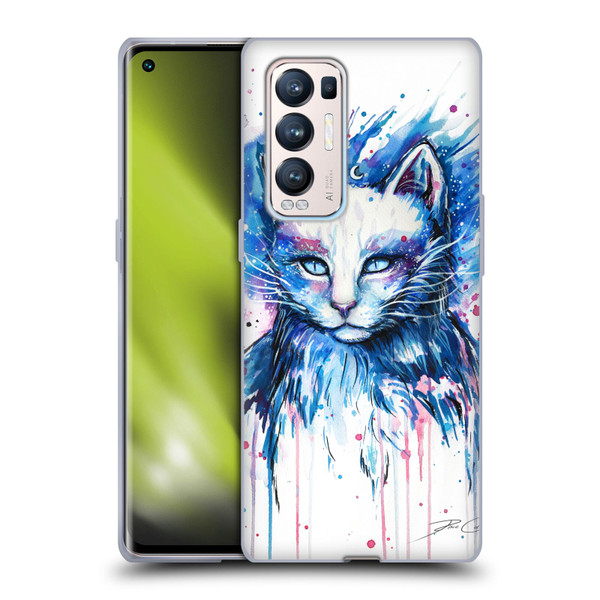Pixie Cold Cats Space Soft Gel Case for OPPO Find X3 Neo / Reno5 Pro+ 5G