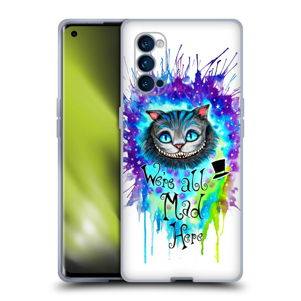 Pixie Cold Cats We Are All Mad Here Soft Gel Case for OPPO Reno 4 Pro 5G