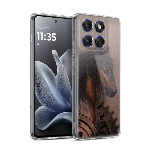 Simone Gatterwe Steampunk Horse Soft Gel Case for Motorola Edge 70
