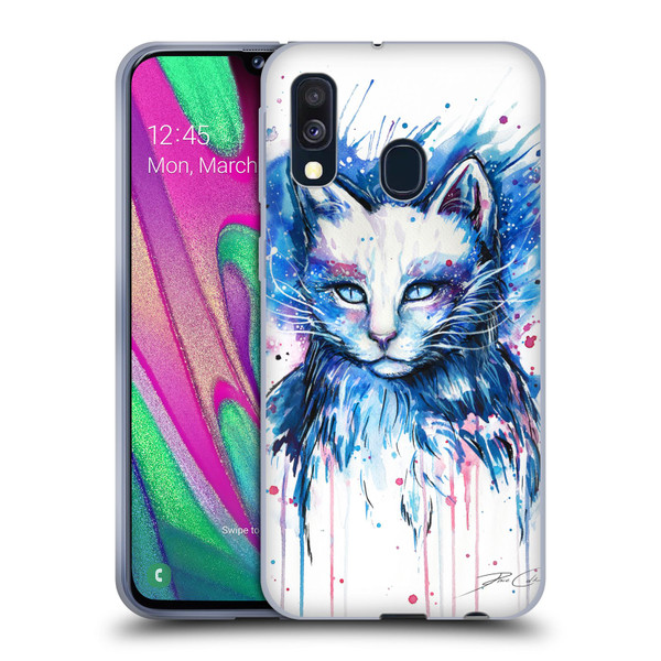 Pixie Cold Cats Space Soft Gel Case for Samsung Galaxy A40 (2019)