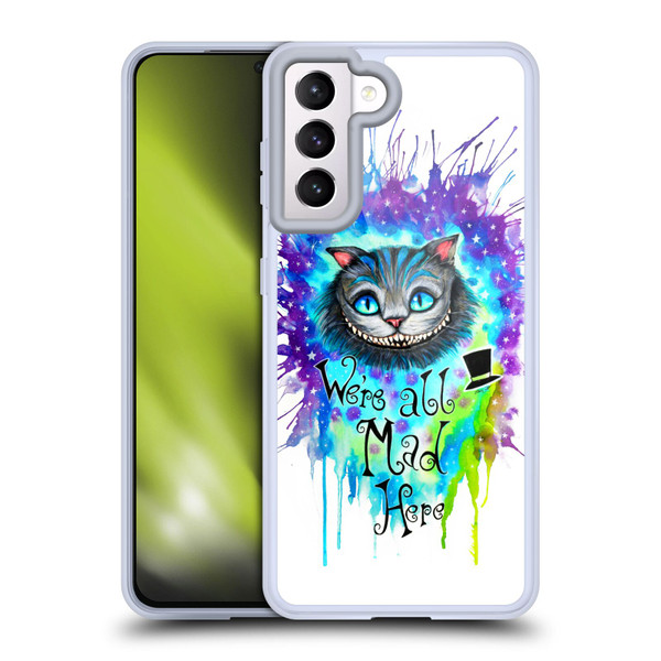 Pixie Cold Cats We Are All Mad Here Soft Gel Case for Samsung Galaxy S21 5G