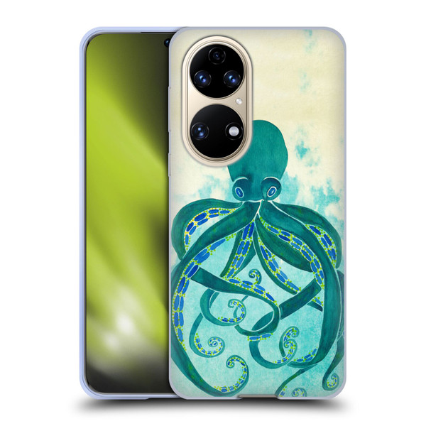 Cat Coquillette Sea Octopus Soft Gel Case for Huawei P50