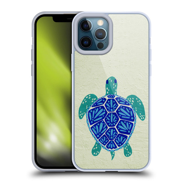 Cat Coquillette Sea Turtle Blue Soft Gel Case for Apple iPhone 12 Pro Max