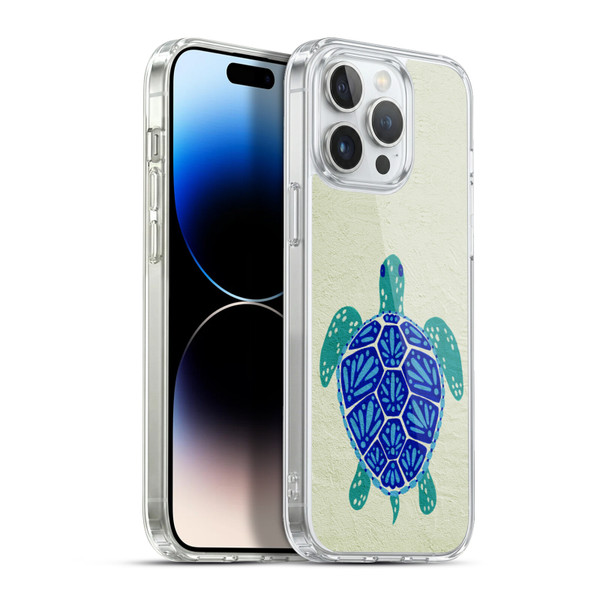 Cat Coquillette Sea Turtle Blue Soft Gel Case for Apple iPhone 13 Pro Max & MagSafe