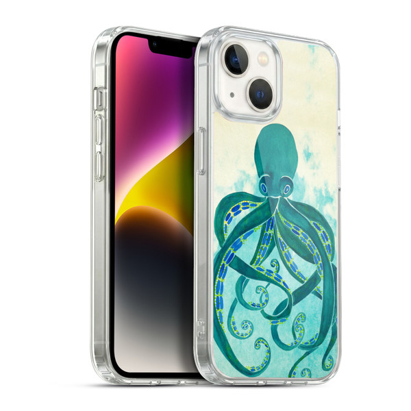 Cat Coquillette Sea Octopus Soft Gel Case for Apple iPhone 14