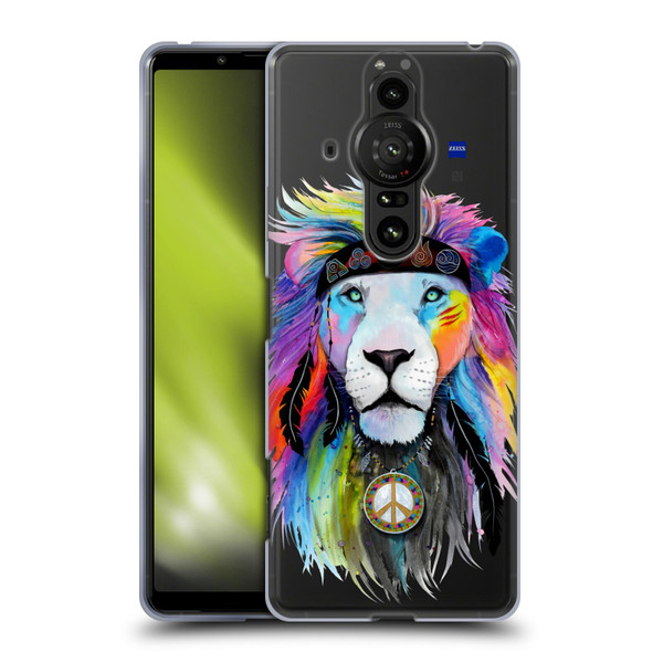 Pixie Cold Cats Hippy Lion Soft Gel Case for Sony Xperia Pro-I