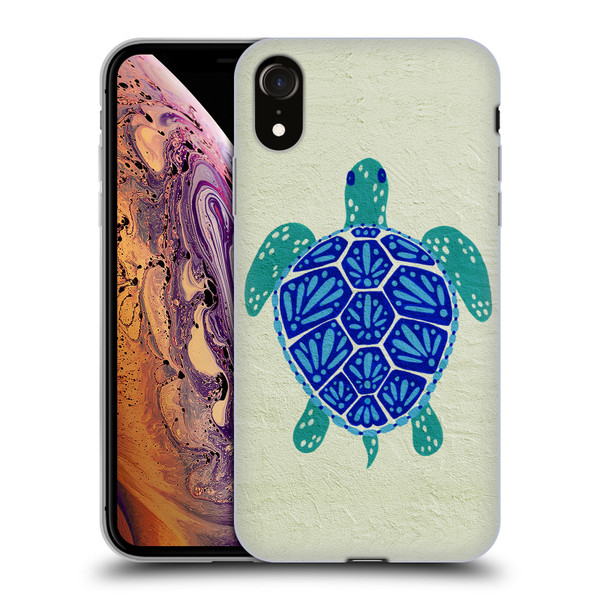 Cat Coquillette Sea Turtle Blue Soft Gel Case for Apple iPhone XR