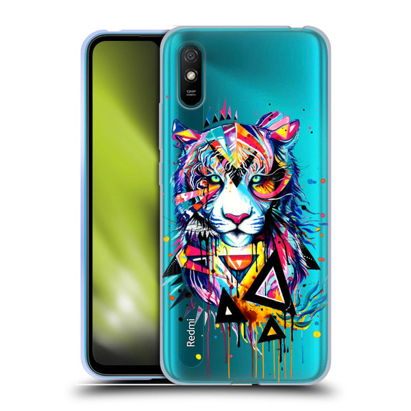 Pixie Cold Cats Shattered Tiger Soft Gel Case for Xiaomi Redmi 9A / Redmi 9AT