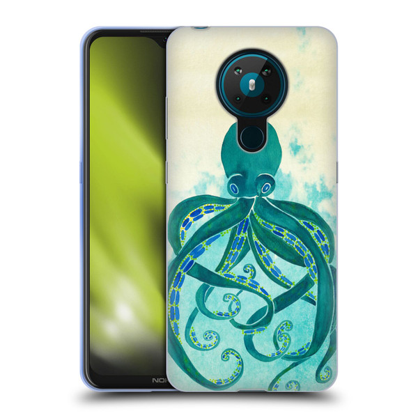 Cat Coquillette Sea Octopus Soft Gel Case for Nokia 5.3