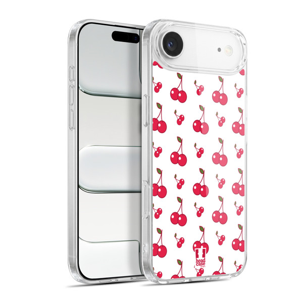 Head Case Designs Fruit Patterns Cherries Soft Gel Case for Apple iPhone 17 Air