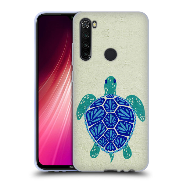 Cat Coquillette Sea Turtle Blue Soft Gel Case for Xiaomi Redmi Note 8T