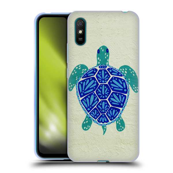 Cat Coquillette Sea Turtle Blue Soft Gel Case for Xiaomi Redmi 9A / Redmi 9AT