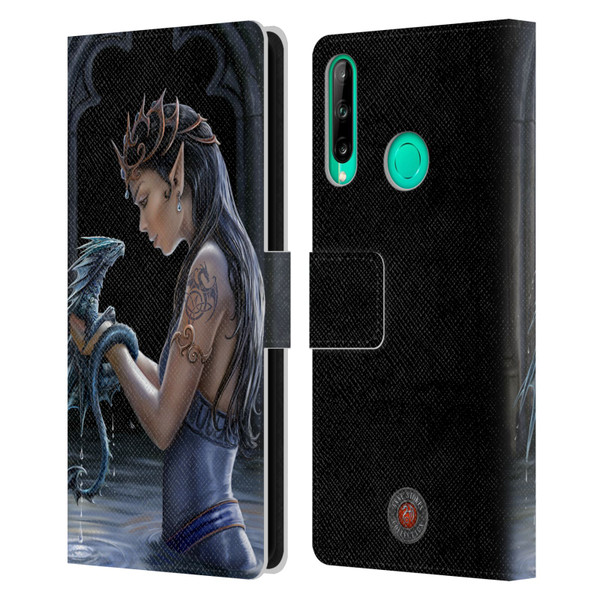 Anne Stokes Dragon Friendship Water Leather Book Wallet Case Cover For Huawei P40 lite E