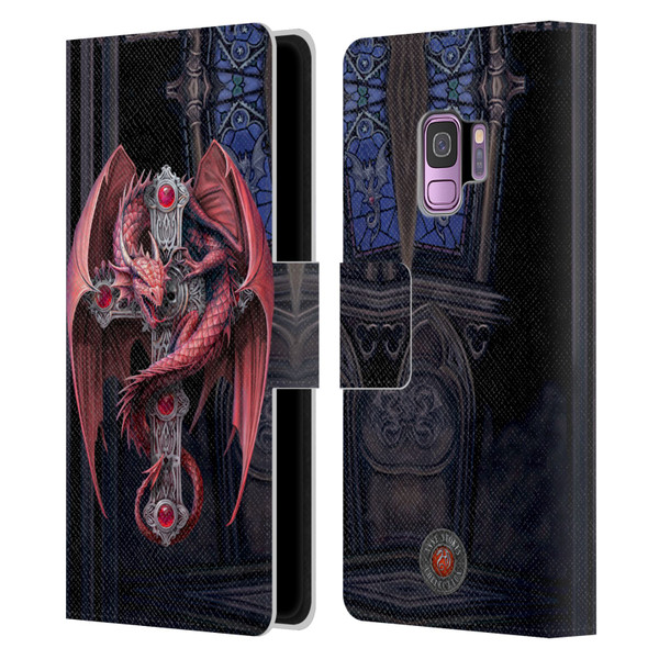 Anne Stokes Dragons Gothic Guardians Leather Book Wallet Case Cover For Samsung Galaxy S9
