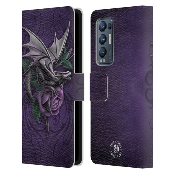 Anne Stokes Dragons 3 Beauty 2 Leather Book Wallet Case Cover For OPPO Find X3 Neo / Reno5 Pro+ 5G