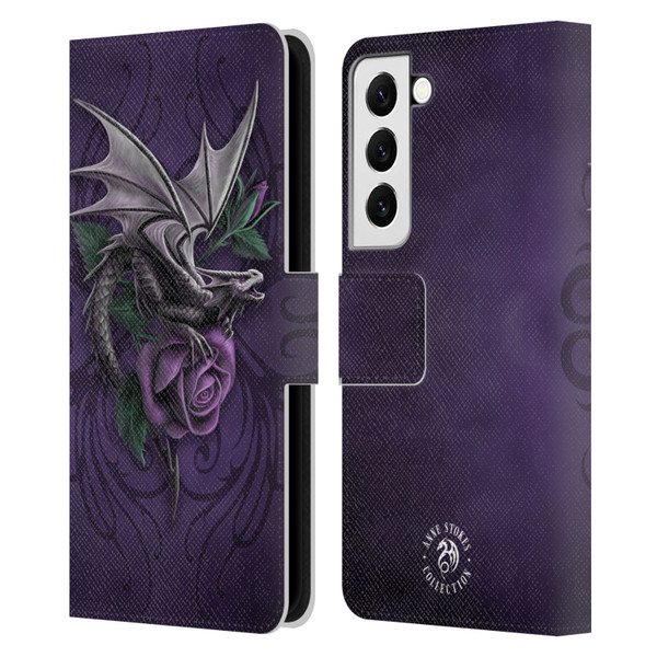 Anne Stokes Dragons 3 Beauty 2 Leather Book Wallet Case Cover For Samsung Galaxy S22 5G