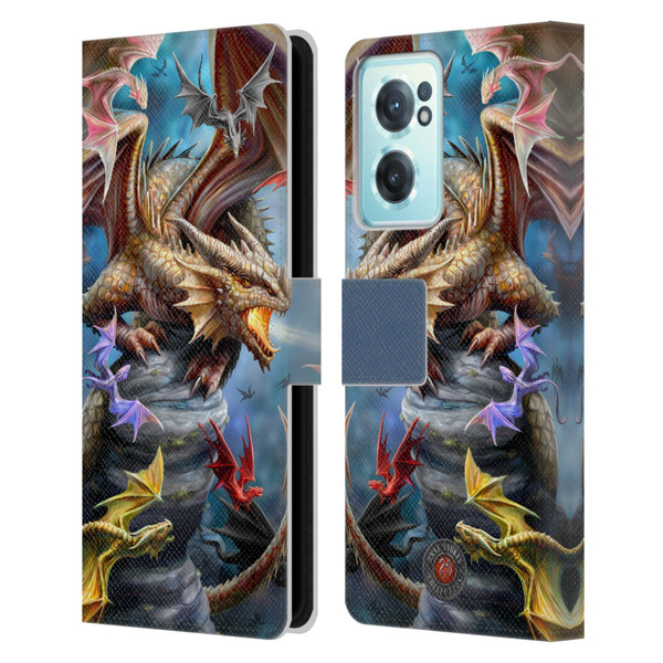 Anne Stokes Dragons 4 Clan Leather Book Wallet Case Cover For OnePlus Nord CE 2 5G